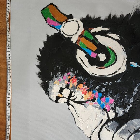 Oil on canevas Monkey cool - Picture 4 of 5